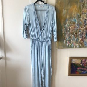 Chambray jumpsuit